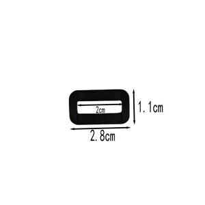 POM nhựa trượt điều chỉnh khóa cho túi thắt lưng hình chữ nhật màu Đen Phụ kiện phần cứng - Product Image 5