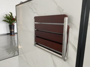 Nueva ráfaga de acero inoxidable, sillas plegables montadas en la pared, Banco de ducha plegable, taburete de pie, asiento de contorno - Product Image 4