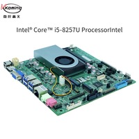 Motherboard Industri X86 Mini ITX dengan Intel Core I5 8257U Terpasang, Mendukung RAM DDR4 dan SSD M.2 NVMe, Mainboard Kontrol Industri