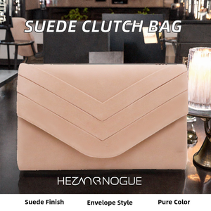 Pochette en daim pour femme BeBeLe, motif carré, bandoulière chaîne, fermeture éclair, <span class=keywords><strong>sac</strong></span> de soirée tendance (capacité 2-2,9 L), polyester - Product Image 2