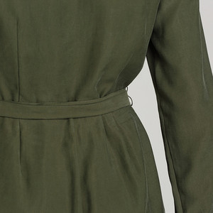 2020 Venta caliente <span class=keywords><strong>verde</strong></span> oliva parche bolsillo de manga larga <span class=keywords><strong>mono</strong></span> con cinturón - Product Image 5