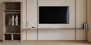 Diseño moderno, muebles de hotel personalizados, camas individuales tamaño King, MDF de madera maciza para uso en dormitorio de apartamento - Product Image 3