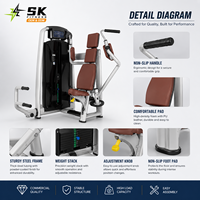 Machine professionnelle de musculation pectorale SK Butterfly Pec Deck à charge par poulie pour salle de sport et club de fitness