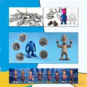 <span class=keywords><strong>Mini</strong></span> figurine Argentine, statue de joueur de football, version Paris Saint-Germain, statue de collection en PVC premium pour les fans - Product Image 4