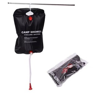 Camp <b>Shower</b> 5 Gallon 20L Foldable Portable Outdoor Camping Water <b>Bag</b> With Hose And Hook - Product Image 5