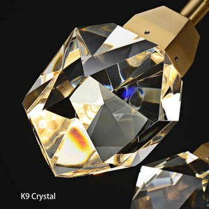 Design moderno Espiral Lustre longa Escada De Cristal Lustre Pingente Luz Escada Iluminação Tetos Altos Sala De Estar - Product Image 5