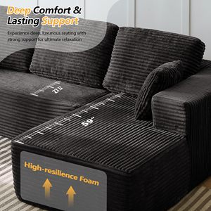 Free Shipping in Stock Modern Living Room Furniture Set <strong>L</strong>-<strong>Shape</strong> Convertible Couch Bed <strong>Sectional</strong> <strong>Sofa</strong> Wholesale Foam Compression - Product Image 4