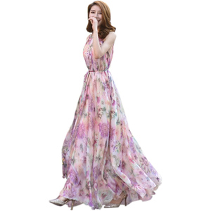 Vestidos de gasa con volantes para <span class=keywords><strong>mujer</strong></span>, vestido de vacaciones de longitud media, primavera y verano, <span class=keywords><strong>2022</strong></span> - Product Image 1