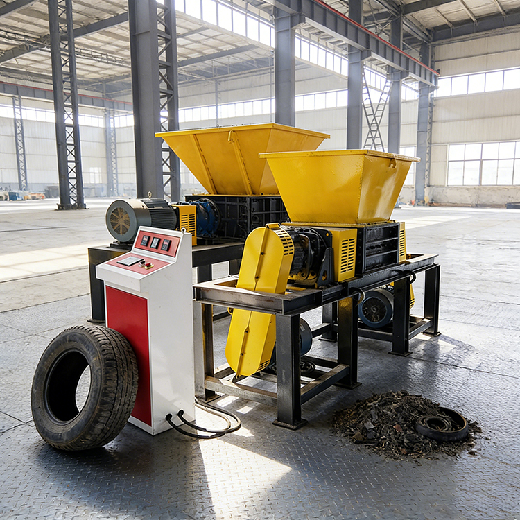 Dual Shaft Shredder for Waste Tires