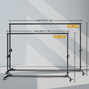 Support de fond de photographie, support de toile de fond de <span class=keywords><strong>studio</strong></span> photo avec roulettes - Product Image 1