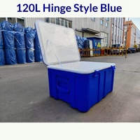 Glacière portable en plastique de 120 litres Kang Cheng pour livraison de repas, avec blocs réfrigérants épaissis pour la conservation au frais, idéale pour les vendeurs ambulants et usage domestique