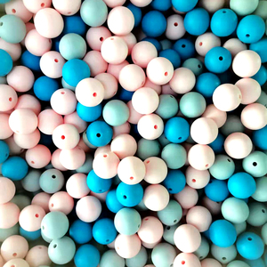 Custom 163 Colors BPA Free <b>Silicone</b> <b>Beads</b> Food Grade Teething Chew <b>Beads</b> Soft Round 15MM for Baby - Product Image 1