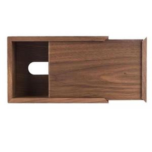 Boîte de rangement pour mouchoirs en bois de noyer noir de haute qualité, fournie par l'usine, pour la maison et le salon - Product Image 2