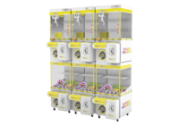 Mini Machine à griffes à Double pont 2 joueurs jouets en peluche Arcade prix grue jeux anglais langue conseil jeton pièce facture accepteur
