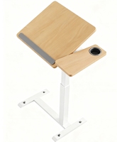 Table d'appoint pneumatique de luxe à hauteur réglable café et thé pour salon bureau ou canapé utilisation de bureau pour ordinateur portable