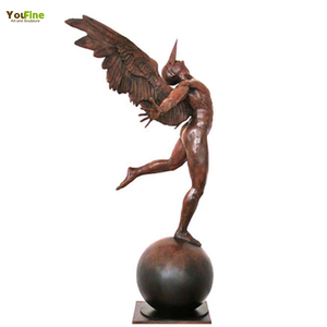 Statue d'ange abstrait <span class=keywords><strong>en</strong></span> bronze sur mesure pour l'extérieur, sculpture célèbre - Product Image 3