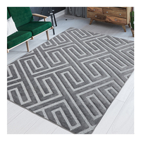 Tapis en microfibre beige moderne, design 3D, collections pour la maison, tapis en polyester pour salon