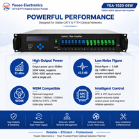 Amplificateur optique EDFA 23 dBm à 8 ports pour câble TV, fibre optique CATV 1550 nm, WDM, entrée 3~10 dBm, vente directe usine