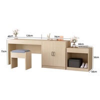 Ensemble de mobilier d'hôtel moderne et minimaliste en bois massif de marque SEM personnalisé : lit double, table TV et dossier rembourré pour chambre standard