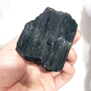 Venta al por mayor de piedras preciosas en bruto de alta calidad, turmalina negra grande para Decoración - Product Image 4