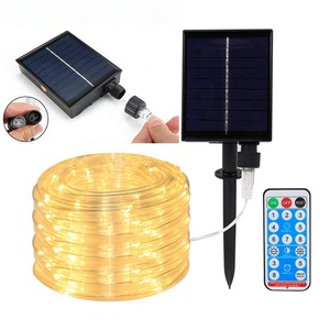 Tira <span class=keywords><strong>de</strong></span> Luces <span class=keywords><strong>LED</strong></span> <span class=keywords><strong>Solares</strong></span> <span class=keywords><strong>de</strong></span> PVC Impermeable con Control Remoto, Color RGB, <span class=keywords><strong>para</strong></span> Uso en Exteriores y Paisajes - Product Image 6