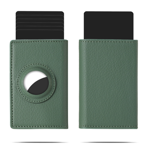 CASEKEY Business Genuine Leather Credit Card Case Cartera <b>Rfid</b> Blocking Smart <b>Wallet</b> Pop up Card Holder <b>for</b> <b>Men</b> - Product Image 2