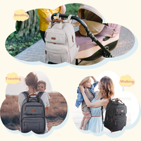 Sac à langer pour bébé RAYLON, grande capacité, imperméable, tissu Oxford 600D, tendance, sac à dos pour mamans, femmes, sac à langer, sac à main pour hommes