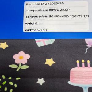 Top venduto cotone Spandex stampa digitale tessuto popeline <span class=keywords><strong>Liberty</strong></span> Soft per le ragazze vestito tessuto organico di peso medio - Product Image 2