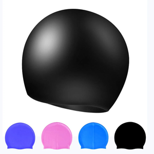 <span class=keywords><strong>Gorro</strong></span> de baño para adultos de un solo color resistente al agua de silicona 100% con logotipo personalizado para deportes de natación <span class=keywords><strong>gorro</strong></span> de natación de Color puro de alta elasticidad - Product Image 2