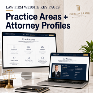 Diseño y Desarrollo de Sitios Web para Firmsas de Abogados con Servicios Legales Personalizados, Áreas de Práctica, Perfiles de Abogados y Reserva de Consultas - Product Image 3