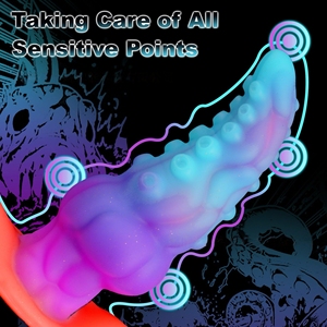 Pénis réalistes en forme d'extraterrestres, jouets de masturbation en gros, plugs anaux gays, jouets de stimulation de la prostate, pénis SM phosphorescents - Product Image 2