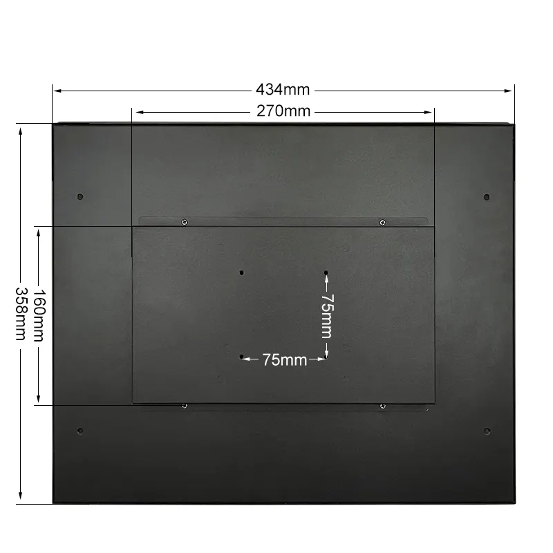 19 Zoll 1280*1024 HD-MI VGA Kapazitiver quadratischer Touchscreen Metall Aluminium rahmen TFT Eingebetteter reiner flacher OEM-Industrie monitor