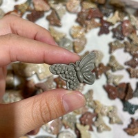 Vente en gros - Nouveauté : sculptures en agate naturelle d'Alxa Alashan, motifs papillon, fleur, renard, artisanat en quartz cristallin pour la décoration