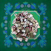 Tuiles de Mahjong de Noël personnalisées avec l'image de l'entreprise pour les cadeaux de bien-être des employés et les programmes d'appréciation du personnel