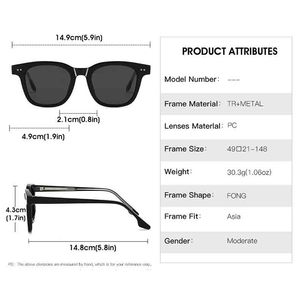 2025 <strong>New</strong> <strong>Styles</strong> Fashion Sun <strong>Glasses</strong> Tr90 Sunglasses Women Sun <strong>Glasses</strong> for Men Shades Retro Square Sunglasses - Product Image 5
