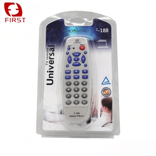 Custom First Brand Quality Universal IR Remote Control F-188 with ABS Material Fixed Code 1 Year Warranty 40g