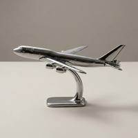 Modèle d'avion en métal personnalisé avec logo, en alliage de zinc moulé sous pression, ornement pour bureau, souvenir d'aviation, vente en gros
