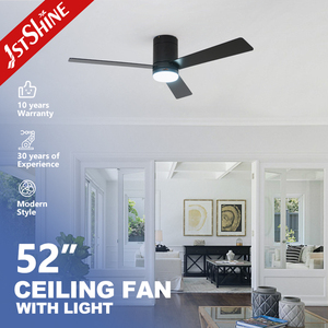 1stshine <span class=keywords><strong>Ventilateur</strong></span> de plafond Éclairage décoratif à led Lames en bois MDF 52 pouces <span class=keywords><strong>Ventilateur</strong></span> de plafond - Product Image 1