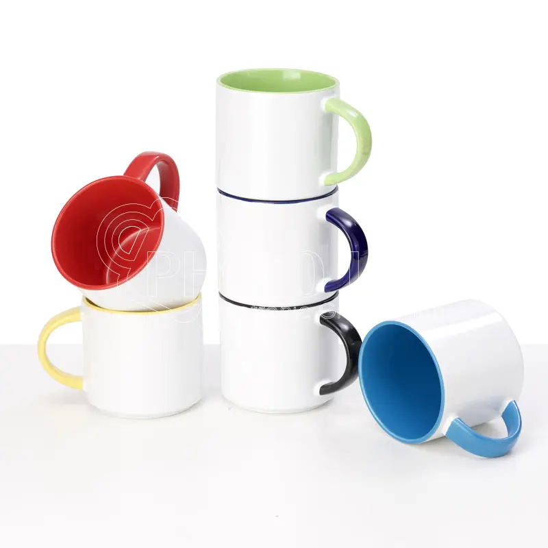 14 oz. ORCA Coatings Sublimation Blank Custom Inside/Handle Colored Ceramic Coffee Mug
