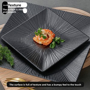 Assiette carrée en mélamine Xiangyuanmei, nouveau modèle A5, motif uni, design moderne et minimaliste, pour plats de restauration <span class=keywords><strong>rapide</strong></span> - Product Image 2