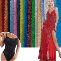 Fabricante de Telas, Tela de Malla Elástica en 4 Direcciones, Nylon Brillante con Spandex, Color Personalizado, 190gsm, Tejido de Malla Lisa Swarovski