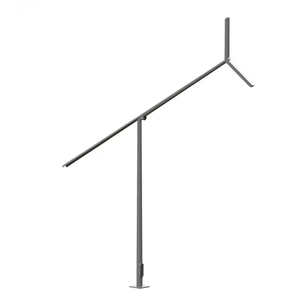 عمود إضاءة الشارع المجلفن بالغمس الساخن من المصنع قابل للتخصيص 6m 8m 9m 10m عمود إضاءة منتصف مفصلي مدبب - Product Image 1