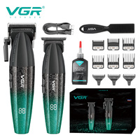 Tondeuse Électrique VGR640 Transfrontalière pour Hommes, Usage Professionnel en Salon, Double Fonction de Gravure, Batterie 2000-4000mAh