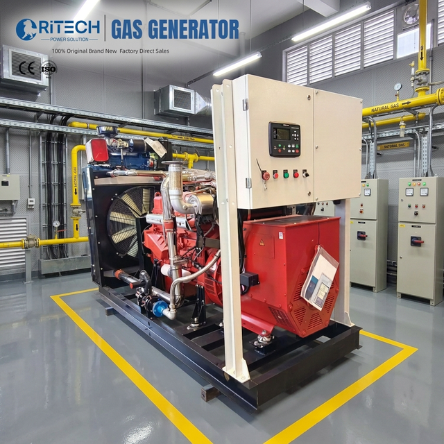Ritech Generac Portable Generator 500kva Natural Gas 600Kva 700Kva 800Kva 2000kw 3000kw 20kw Generator Gas Generation Equipment