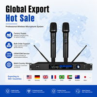 Système de microphone sans fil portable à double canal SPQ2-S, microphone sans fil UHF True Diversity pour spectacle sur scène