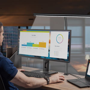 办公家居用发光二极管台灯，带无级调光可调柔性鹅颈10w发光二极管台灯的养眼台灯 - Product Image 1
