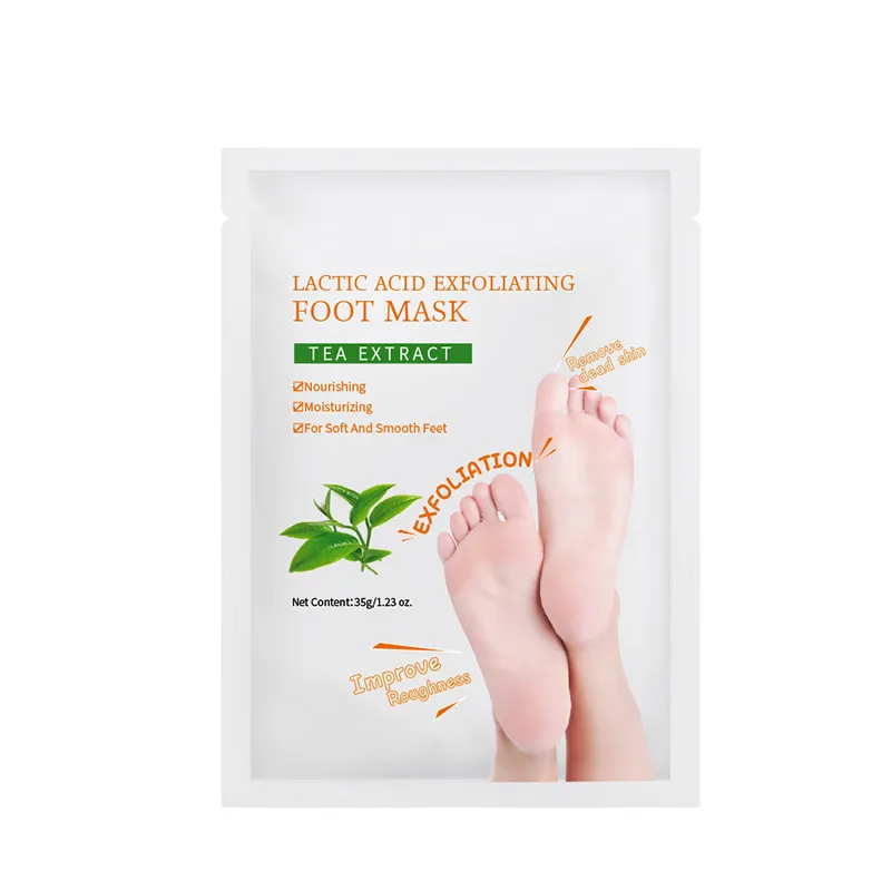 rivate Label Tea Extracts Removal Calluses Crack Exfoliating Sock Foot Peel Feet Spa Peel Foot Mask