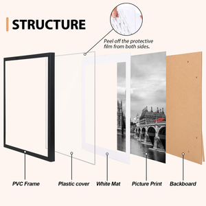 Custom MDF Photo <b>Frames</b> 8'' 10'' A4/<b>A2</b>/A1 Multi-Size Wall Art Displays for Galleries Home Decor Bulk Hanging Picture <b>Frame</b> - Product Image 3
