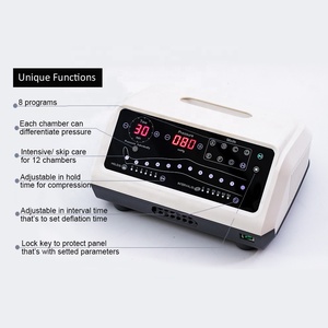 CE-máquina de drenaje linfático para presoterapia, masajeador de piernas completo, recuperación de masaje súper dinámico, 12 cámaras, pie, pantorrilla, rodilla, muslo - Product Image 5
