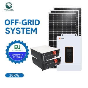 完全セット10Kwソーラーパネルシステム5000 Wオンオフグリッドソーラーシステム5KWソーラーエネルギーホームシステム - Product Image 1